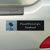 Keesdoorn Ballet-foto - Cute Original Dog Art Bumpersticker (Op auto)