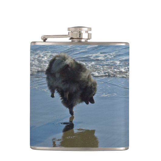 Keesdoorn Ballet-foto - Cute Original Dog Art Heupfles (Voorkant)