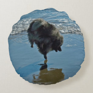 Keesdoorn Ballet-foto - Cute Original Dog Art Rond Kussen