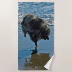 Keesdoorn Ballet-foto - Cute Original Dog Art Strandlaken