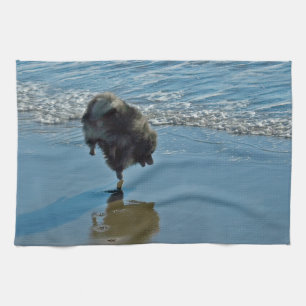 Keesdoorn Ballet-foto - Cute Original Dog Art Theedoek