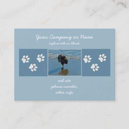 Keesdoorn Ballet-foto - Cute Original Dog Art Visitekaartje (Voorkant)