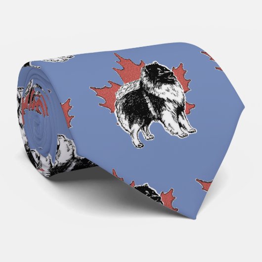 Keesdoorn Club of Canada stropdas - Blue (Opgerold)