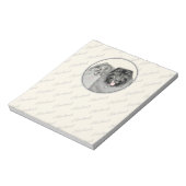 Keesdoorn Graphics Keeshond Ma en Son Notepad Notitieblok (Linkerzijde)