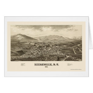 Keeseville, New York Panoramic Map - 1887