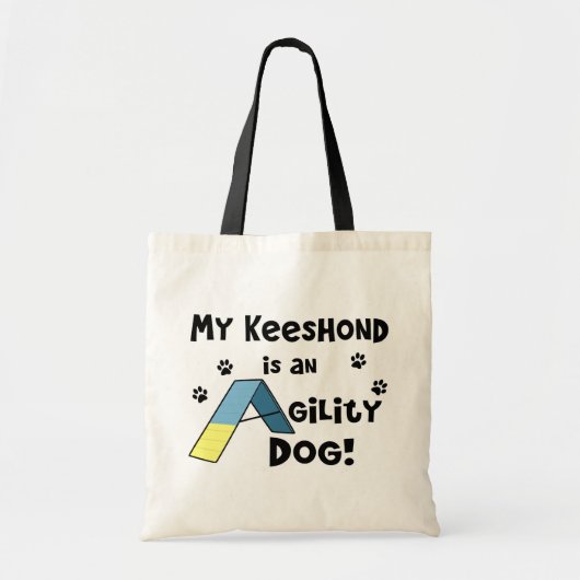 Keeshond Agility Dog Tote Bag (Voorkant)