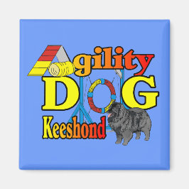 Keeshond Agility Gifts Magneet