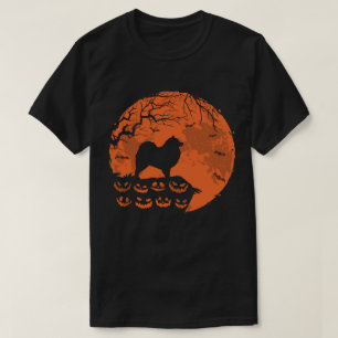 Keeshond and Moon Halloween Costume Hondenliefhebb T-shirt