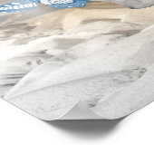 Keeshond Angel Stands met Butterflies art Poster (Hoek)