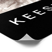 Keeshond Aquarel Portret Poster (Hoek)