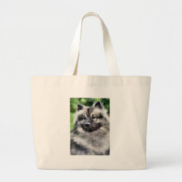 Keeshond Art Gifts Grote Tote Bag