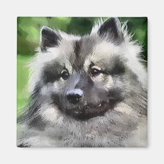Keeshond Art Gifts Magneet (Voorkant)