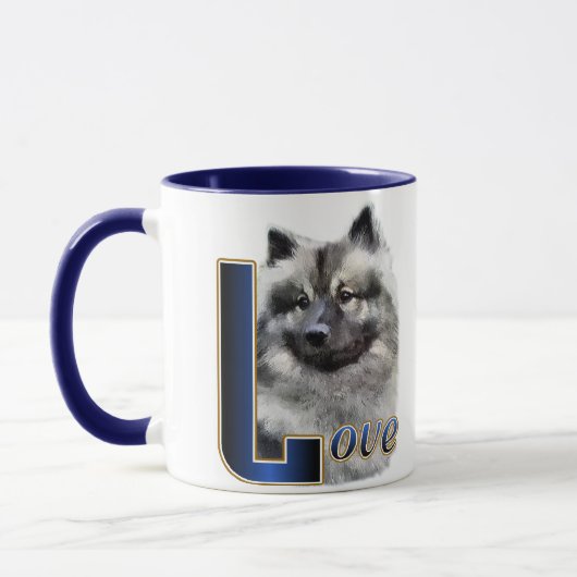 Keeshond Art Gifts Mok (Links)
