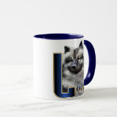 Keeshond Art Gifts Mok (Voorkant rechts)