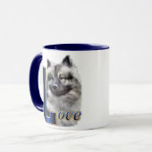 Keeshond Art Gifts Mok (Voorkant links)