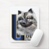 Keeshond Art Gifts Muismat (Met muis)