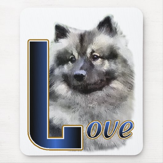 Keeshond Art Gifts Muismat (Voorkant)