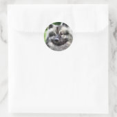 Keeshond Art Gifts Ronde Sticker (Tas)