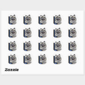 Keeshond Art Gifts Ronde Sticker (Vel)