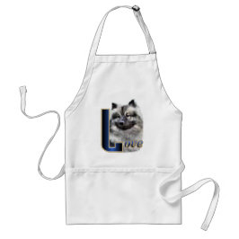 Keeshond Art Gifts Standaard Schort