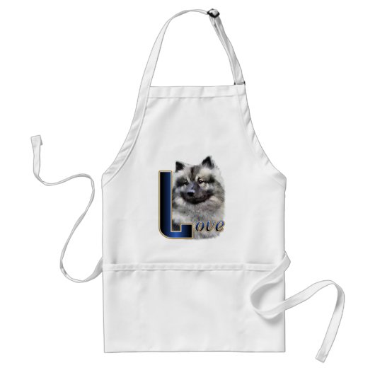 Keeshond Art Gifts Standaard Schort (Voorkant)