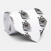 Keeshond Art Gifts Stropdas (Opgerold)