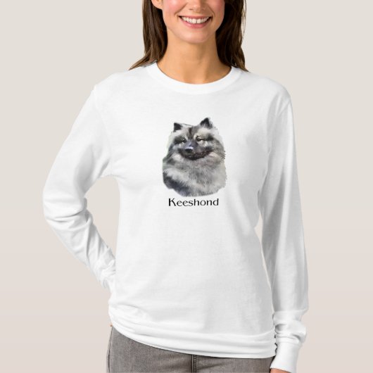Keeshond Art Gifts T-shirt (Voorkant)