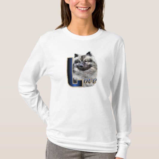 Keeshond Art Gifts T-shirt (Voorkant)