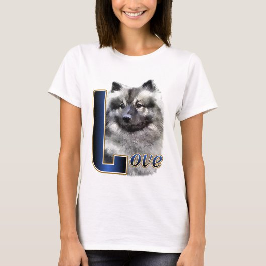 Keeshond Art Gifts T-shirt (Voorkant)
