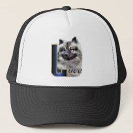 Keeshond Art Gifts Trucker Pet