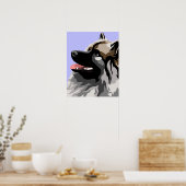 Keeshond Art Poster (Keuken)