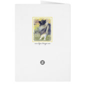 Keeshond Aspen Painting - Cute Original Dog Art (Achterkant)