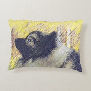 Keeshond Aspen Painting - Cute Original Dog Art Accent Kussen
