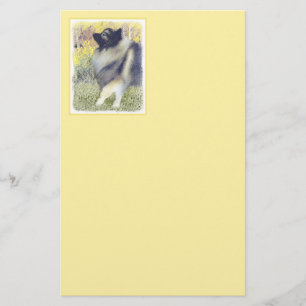 Keeshond Aspen Painting - Cute Original Dog Art Briefpapier