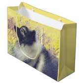 Keeshond Aspen Painting - Cute Original Dog Art Groot Cadeauzakje (Voorkant Gekanteld)