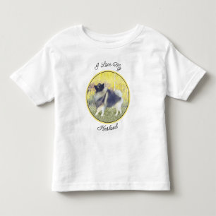 Keeshond Aspen Painting - Cute Original Dog Art Kinder Shirts