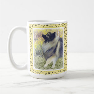 Keeshond Aspen Painting - Cute Original Dog Art Koffiemok