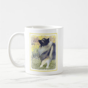 Keeshond Aspen Painting - Cute Original Dog Art Koffiemok