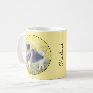 Keeshond Aspen Painting - Cute Original Dog Art Koffiemok