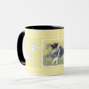 Keeshond Aspen Painting - Cute Original Dog Art Mok