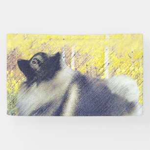 Keeshond Aspen Painting - Cute Original Dog Art Spandoek