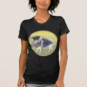 Keeshond Aspen Painting - Cute Original Dog Art T-shirt