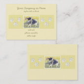 Keeshond Aspen Painting - Cute Original Dog Art Visitekaartje (Voorkant / Achterkant)