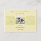 Keeshond Aspen Painting - Cute Original Dog Art Visitekaartje (Voorkant)