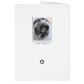 Keeshond Bailey Painting - Cute Original Dog Art (Achterkant)