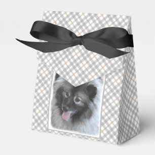 Keeshond Bailey Painting - Cute Original Dog Art Bedankdoosjes
