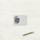 Keeshond Bailey Painting - Cute Original Dog Art Post-it® Notes (Op bureau)