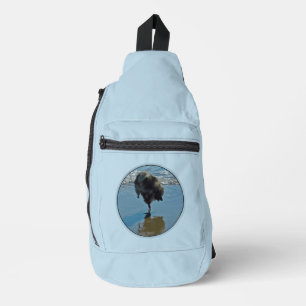 Keeshond Ballet Foto Cute Originele Honden Kunst Sling Bag