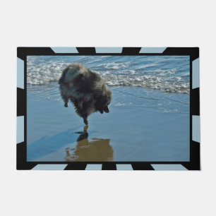 Keeshond Ballet Foto - Schattige Originele Honden Deurmat