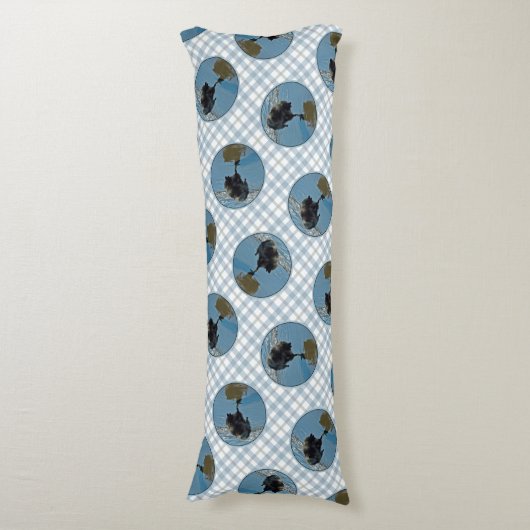 Keeshond Ballet Fotografeer Schattigee Originele H Lichaamskussen (Voorkant Verticaal)